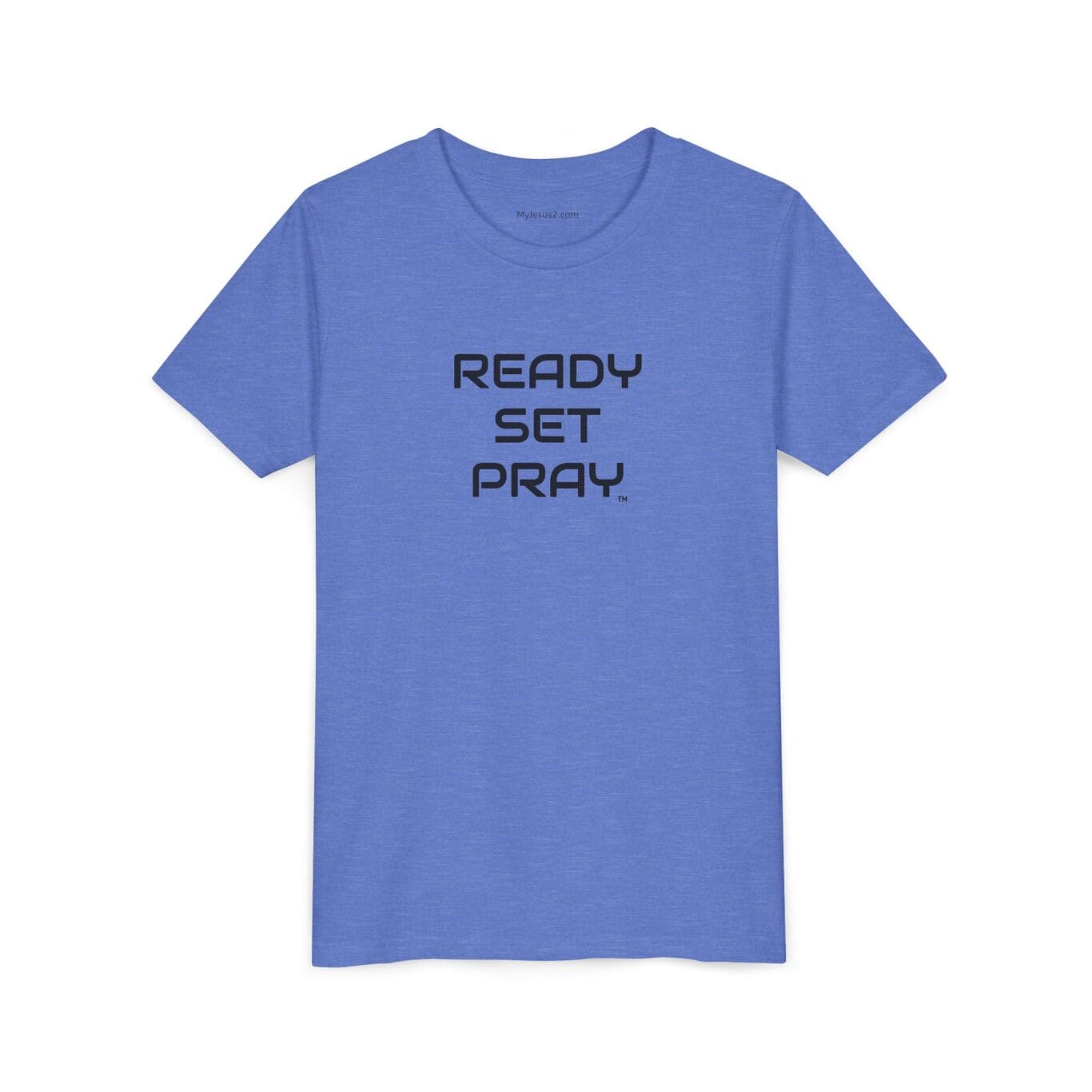 READY SET PRAY Youth Short Sleeve Tee Black Letters TM
