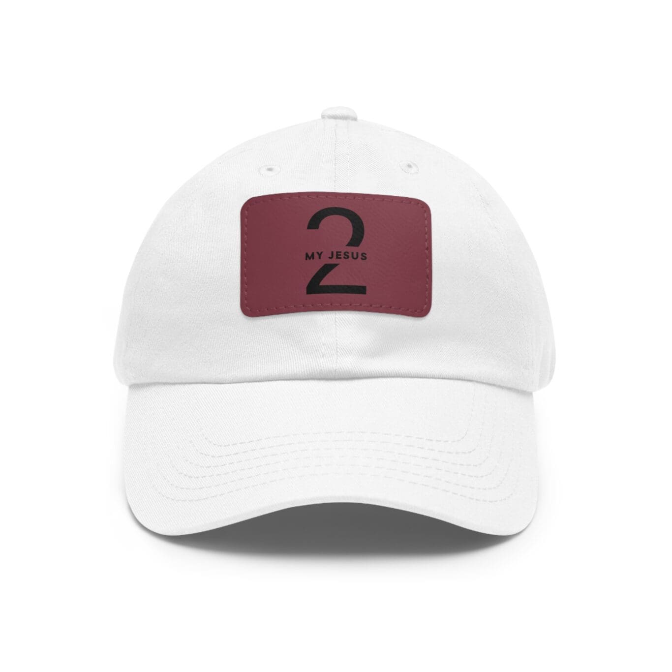 Hat with Leather Patch (Rectangle) My Jesus 2 Logo TM - Image 37