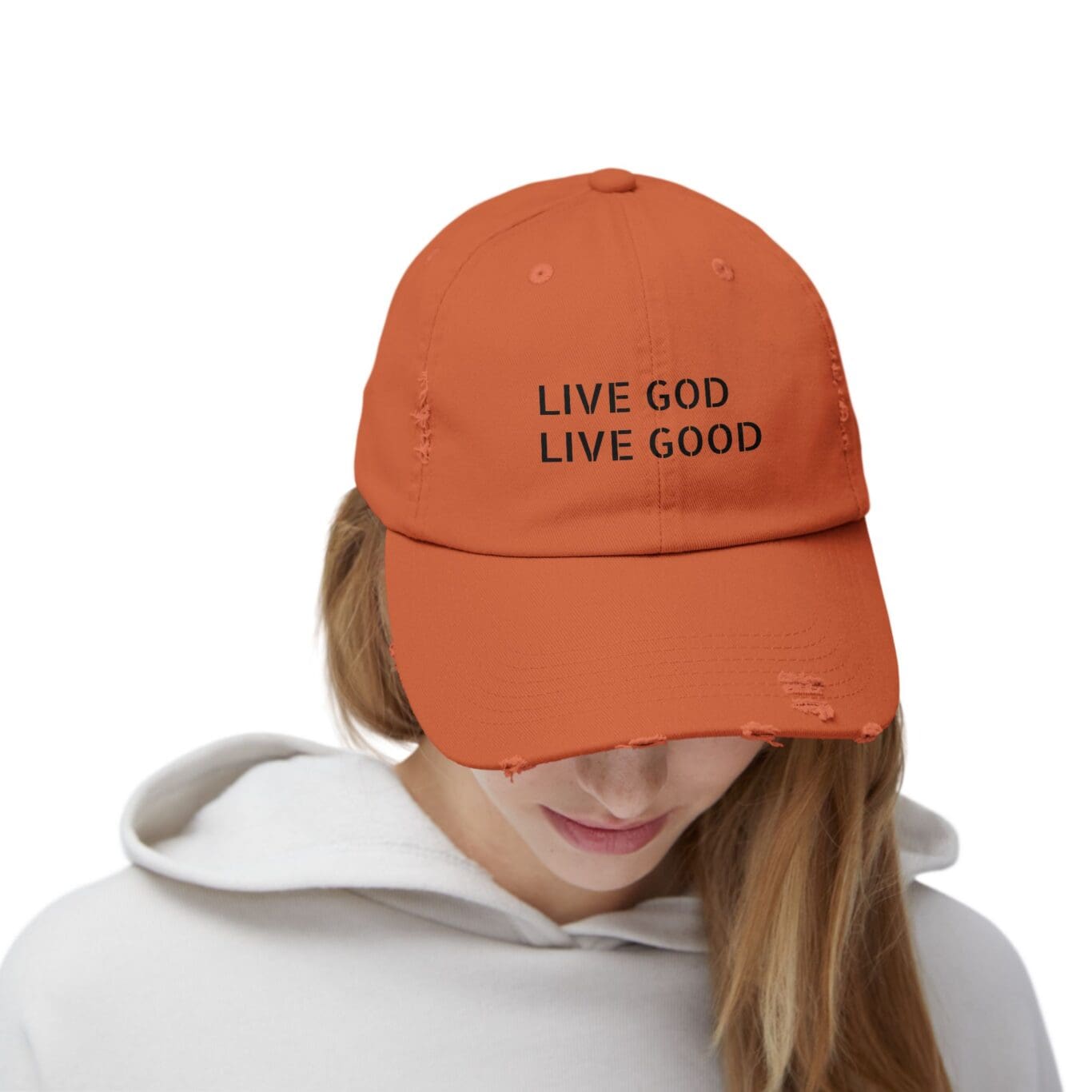 A Hat Distressed LIVE GOD LIVE GOOD TM - Image 12